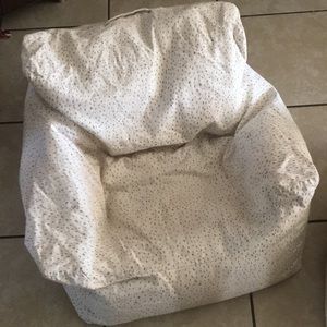 Restoration Hardware toddler bean bag chair.